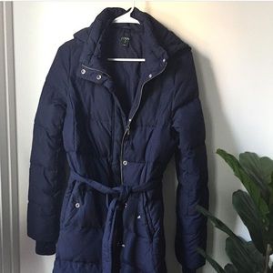 J. Crew Puffy Jacket w/waist tie